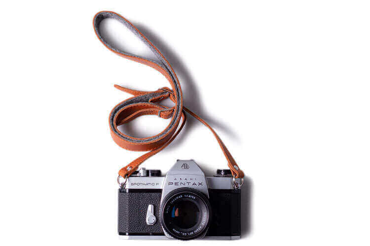 Adjustable Leather & Felt Camera Strap - Image 3