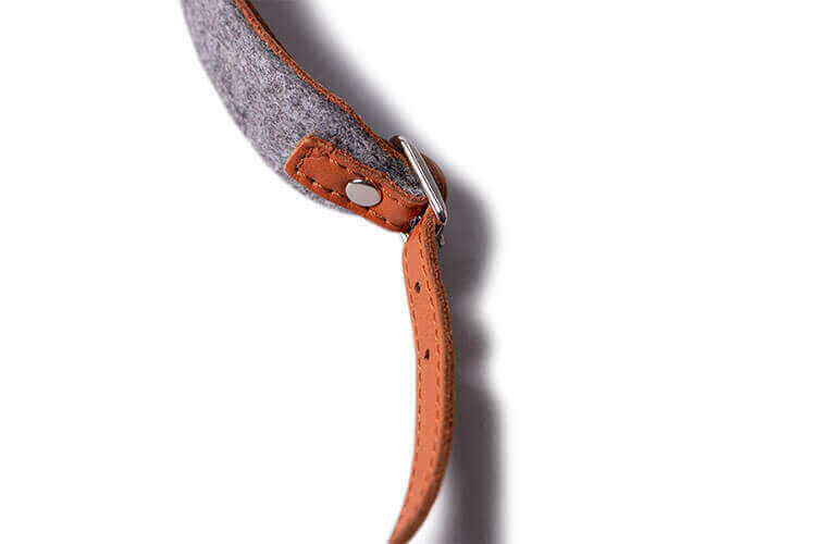 Adjustable Leather & Felt Camera Strap - Image 6