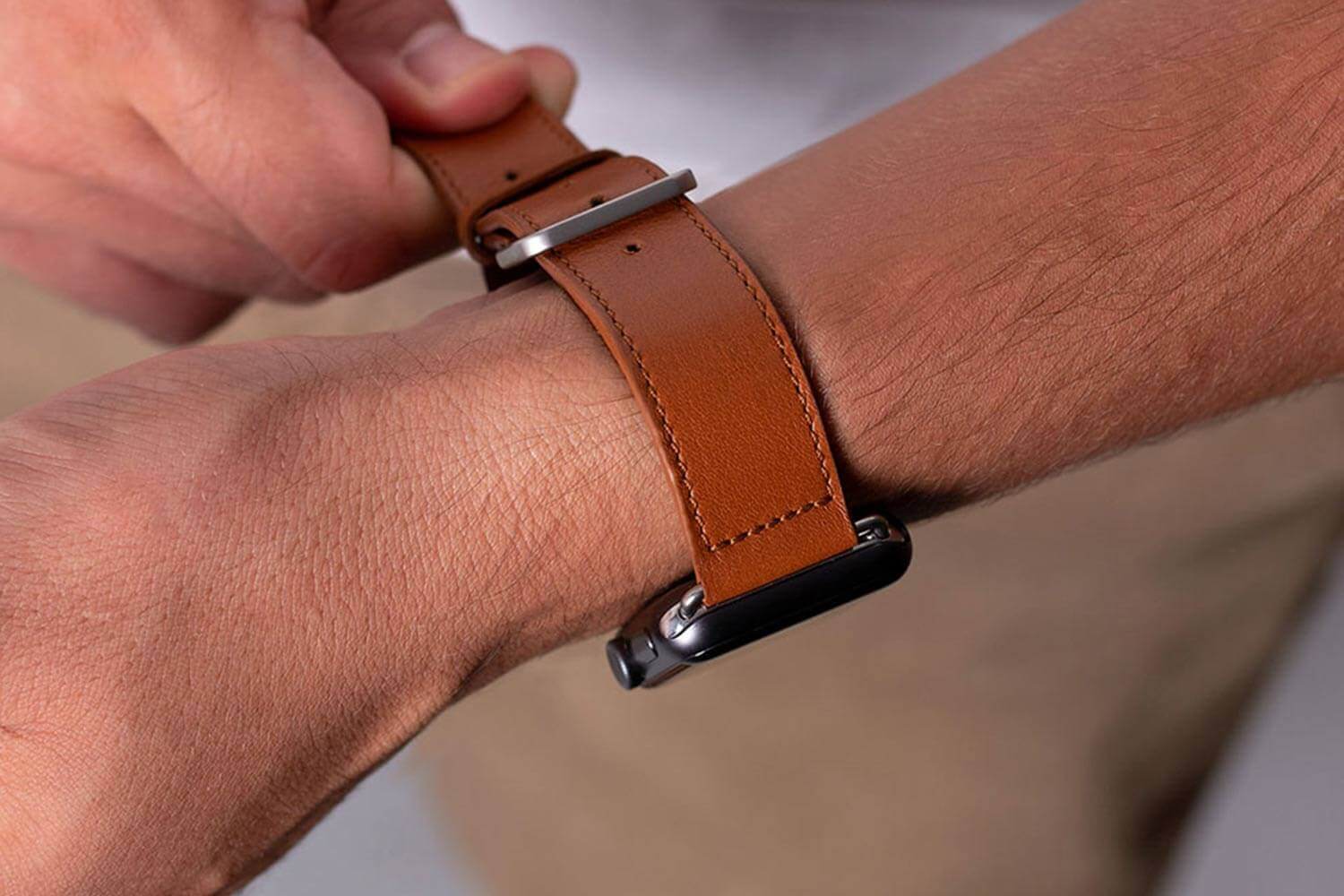 Apple Watch Strap. Classic - Leather - Image 4