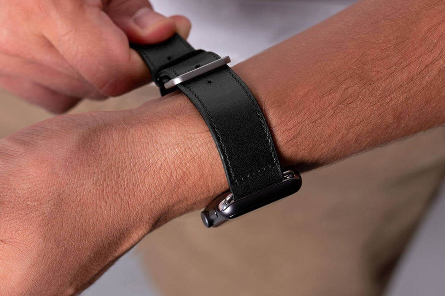Apple Watch Strap. Classic - Leather - Image 9