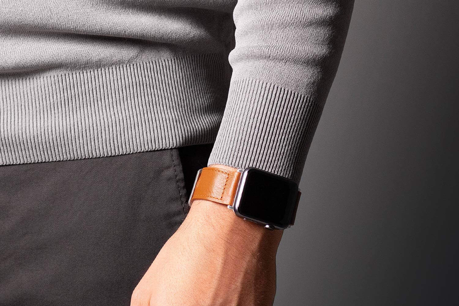 Apple Watch Strap. Modern - Leather - Image 3