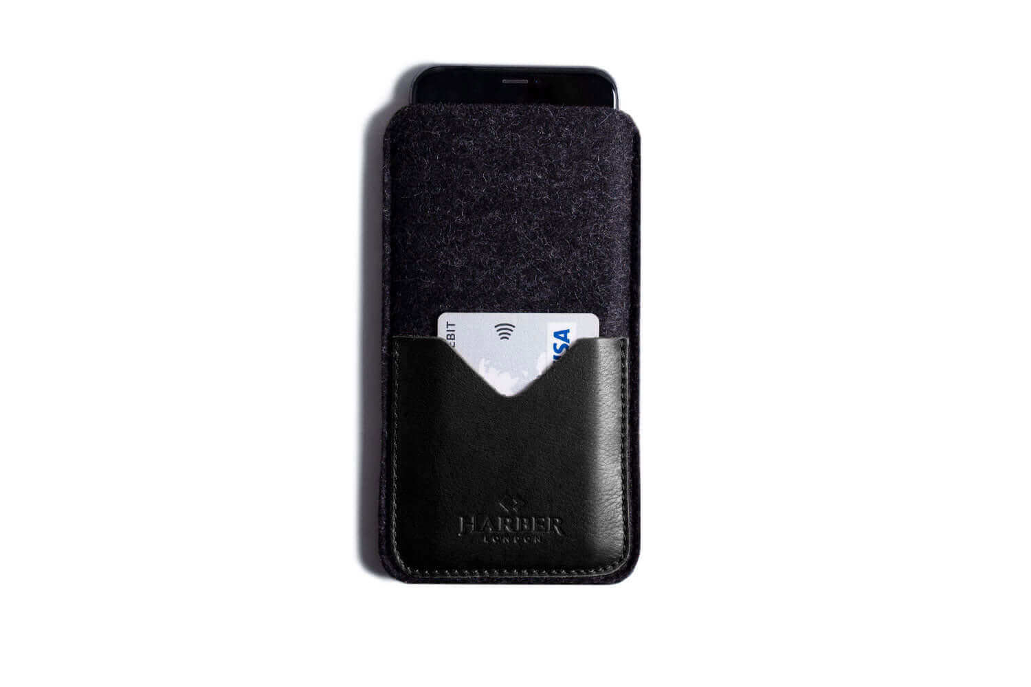 Black Edition – Leather Smartphone Sleeve Wallet - Image 4