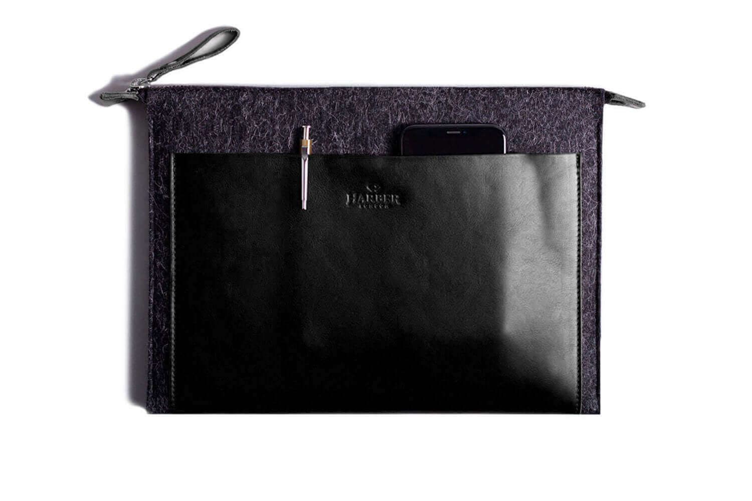 Folio Macbook Leather & Felt Sleeve - Image 6