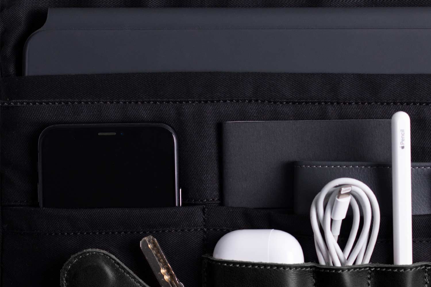 Leather Messenger Bag for iPad - Image 10