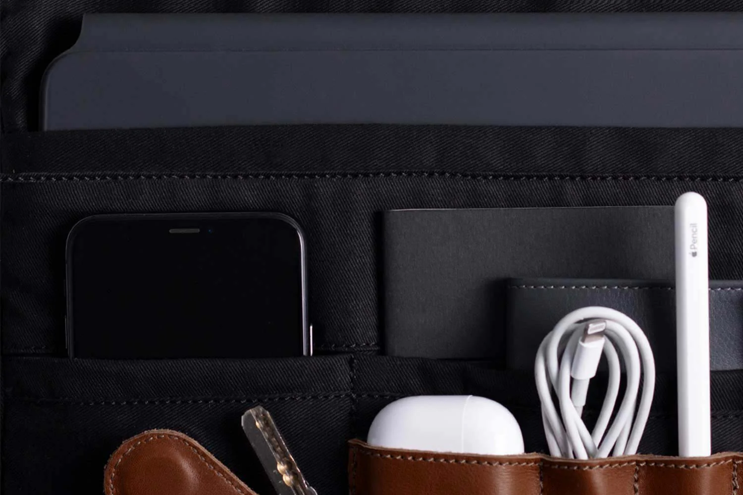 Leather Messenger Bag for iPad - Image 16