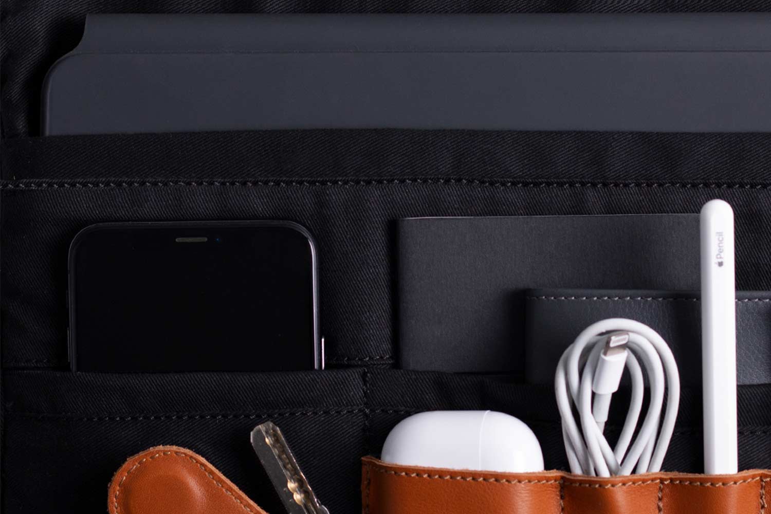 Leather Messenger Bag for iPad - Image 4