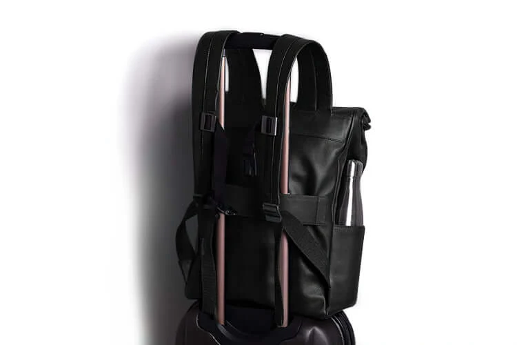 Leather Roll Top Backpack - Image 16