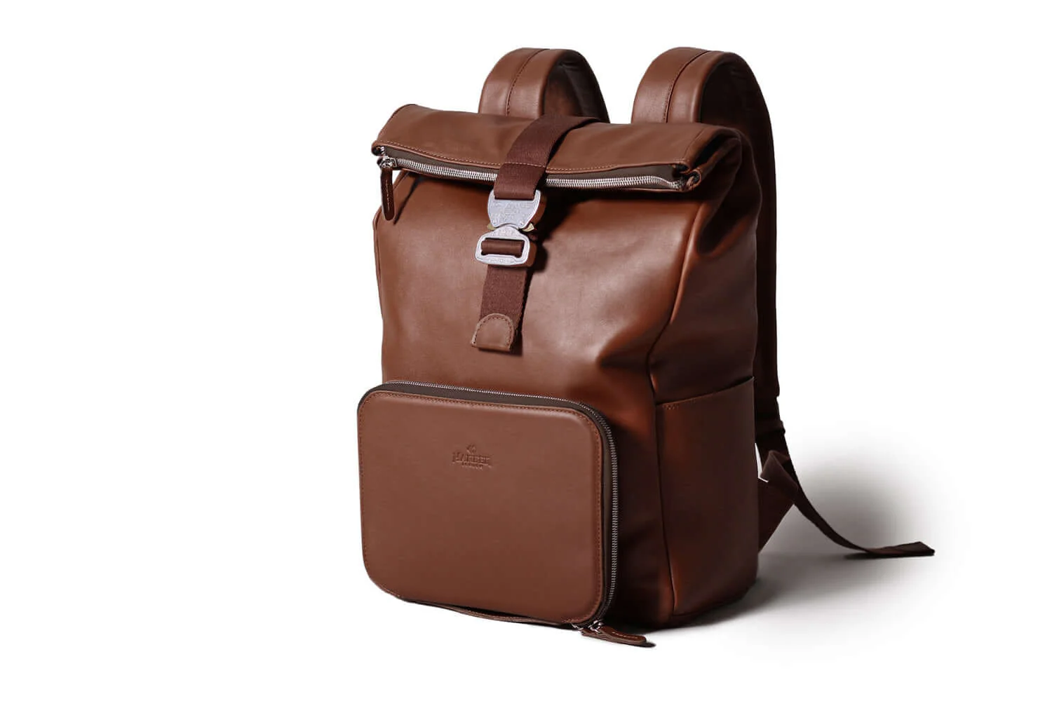 Leather Roll Top Backpack - Image 18