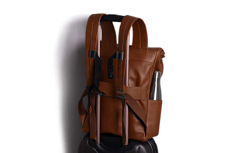 Leather Roll Top Backpack - Image 24