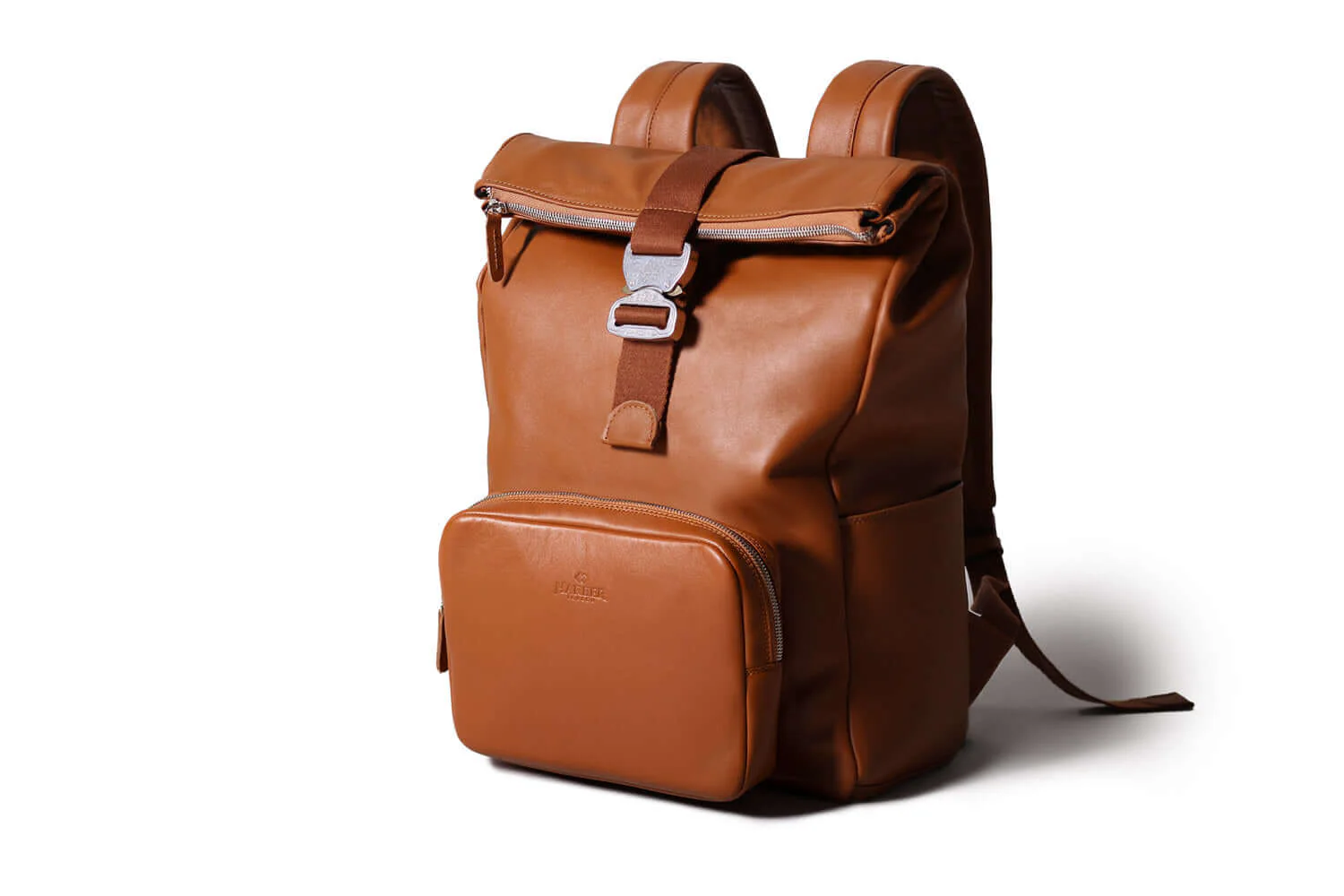 Leather Roll Top Backpack - Image 4
