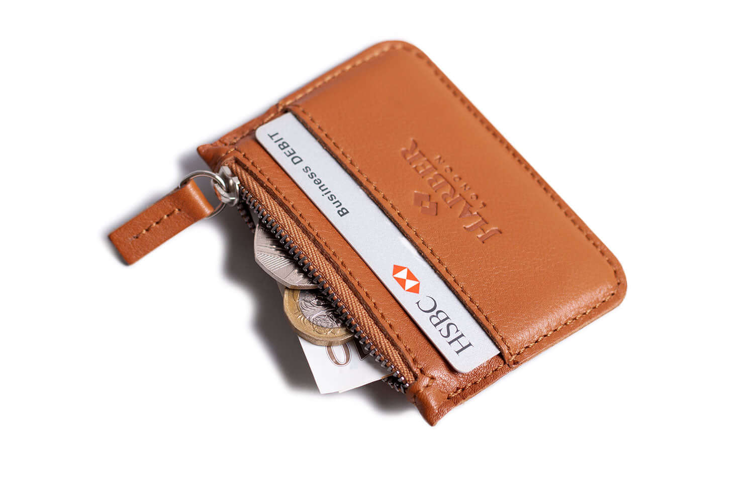 Leather Zip Coin Wallet - Image 4