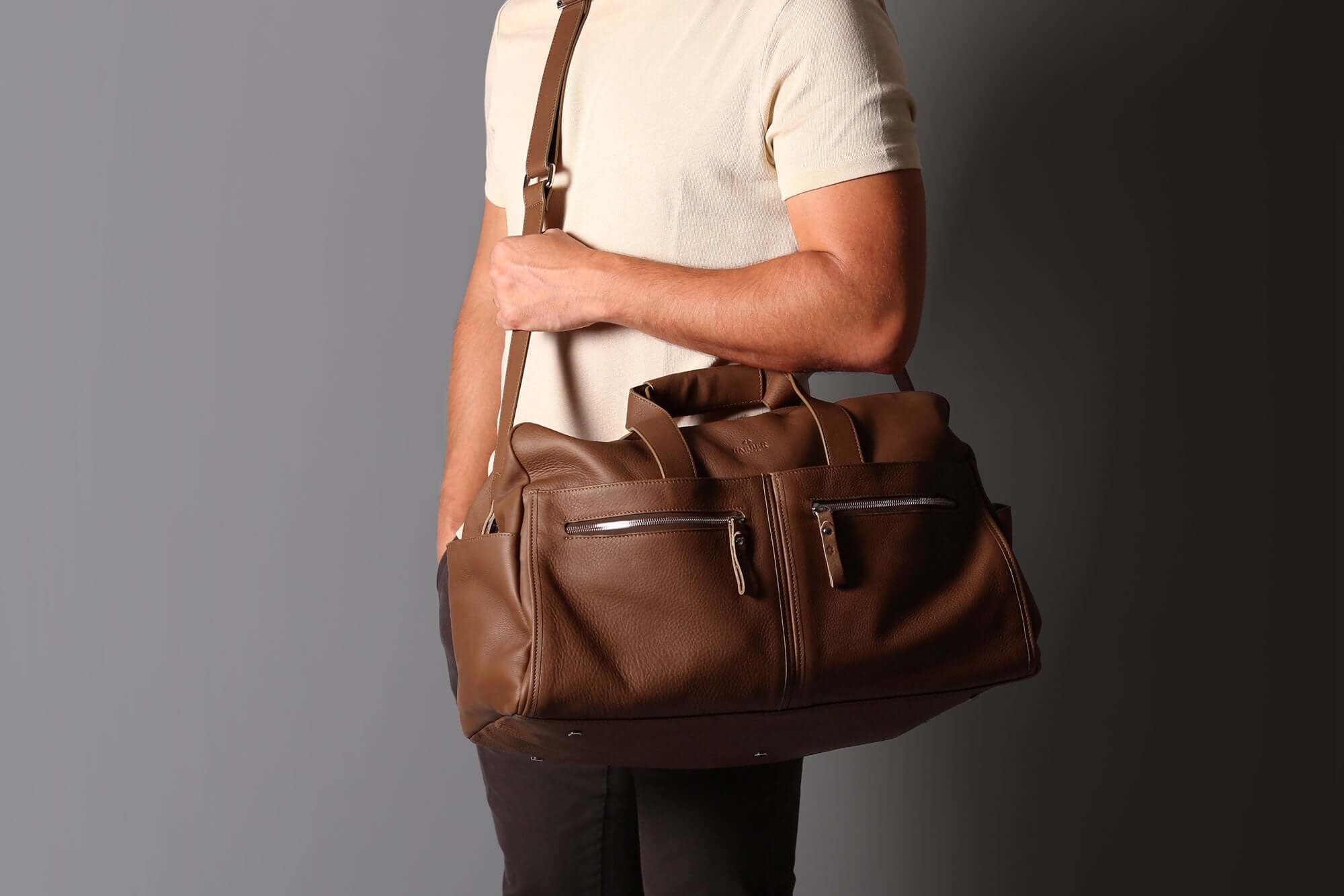 Leather Weekender Bag - Image 3
