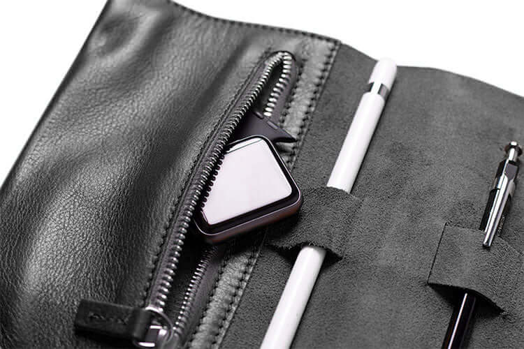 Mini Zip Leather Rollup Cord & Tools Wrap - Image 6