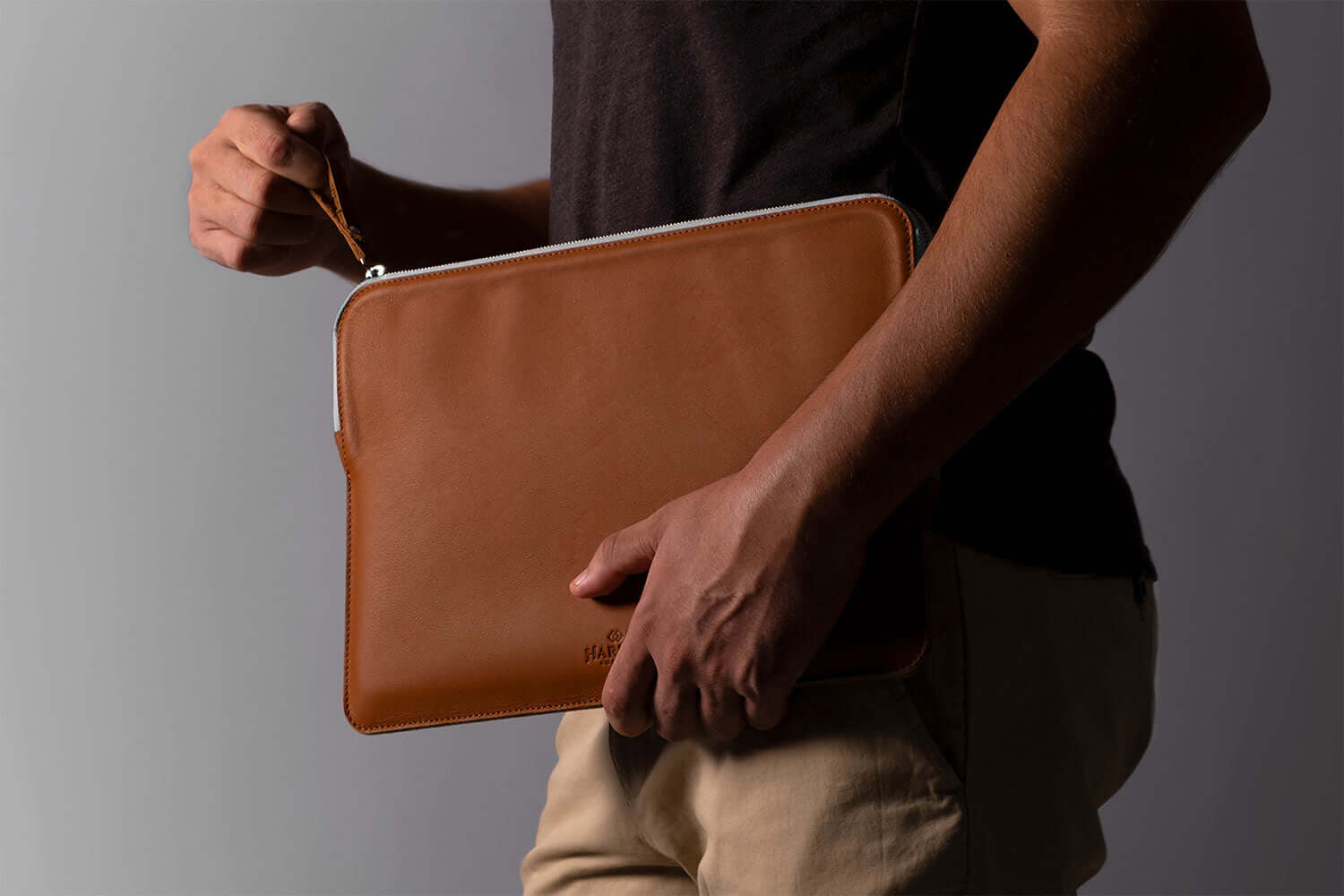 Slim Leather Folio Laptop Case No. 7 - Image 3