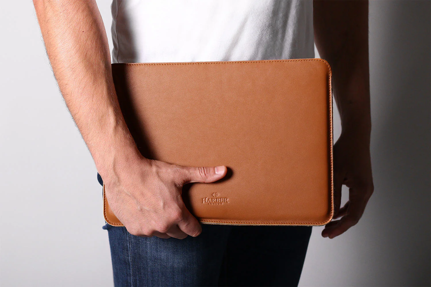 Slim Leather MacBook Sleeve Case - Image 3