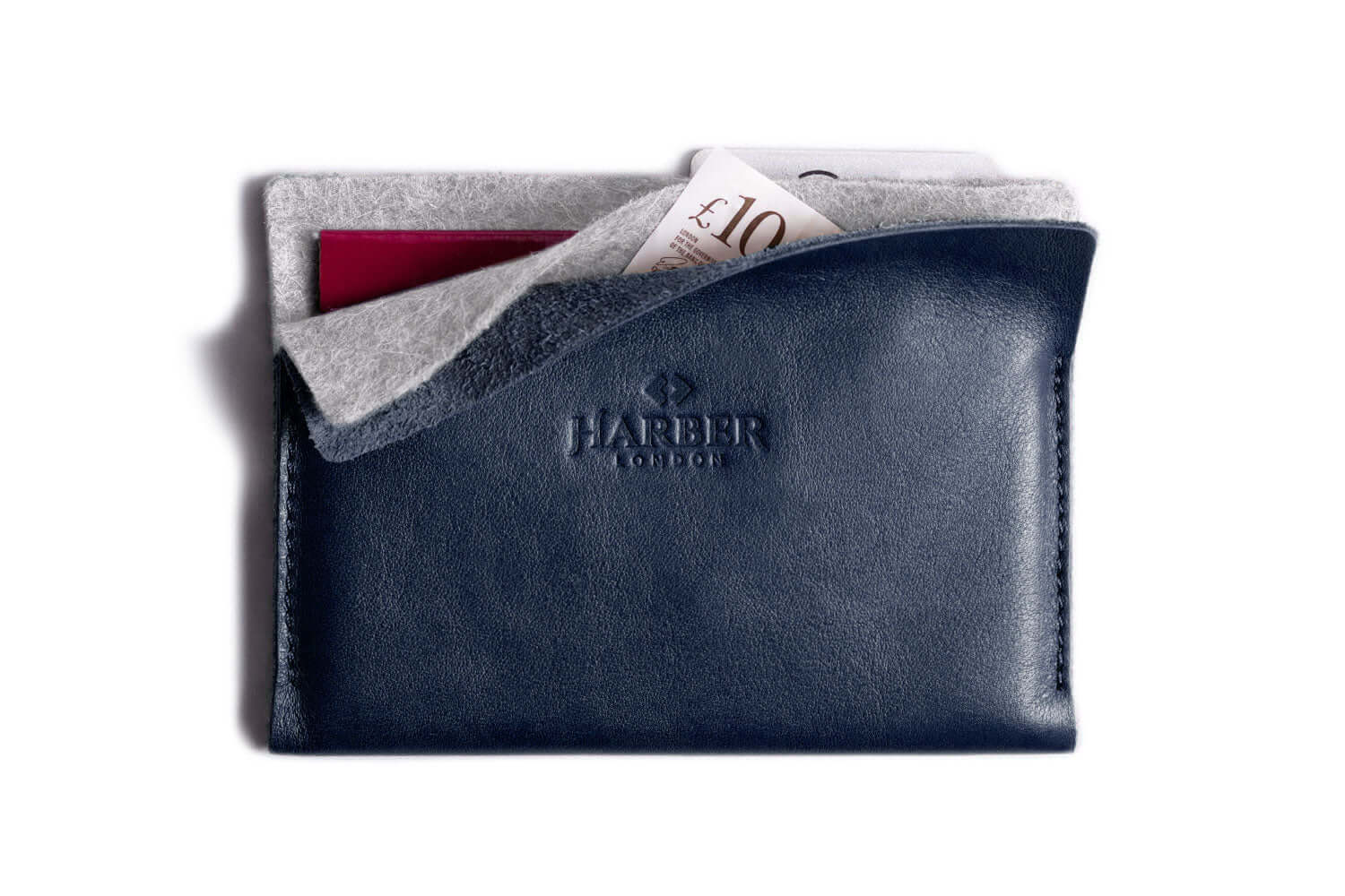 Super Slim Leather Passport Wallet - Horizon - Image 8